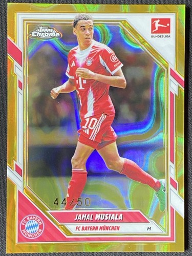 Jamal Musiala 2026 Topps Cromo Bundesliga Oro Lava Refractor /50
