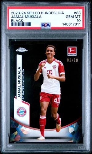 Jamal Musiala 2023 Topps Cromo Bundesliga Sapphire Black /10