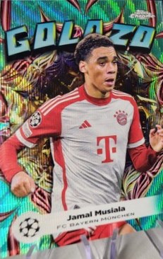 Jamal Musiala 2023 Topps Cromo UCC Aqua Wave /199