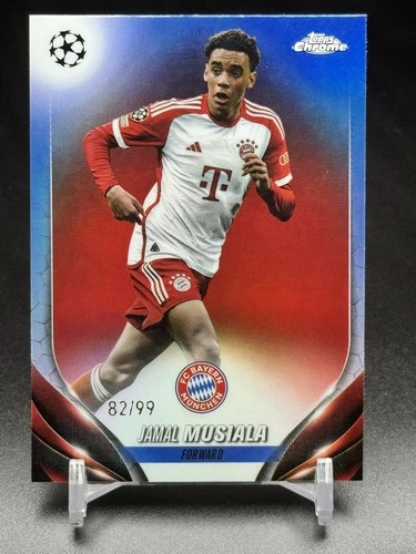 Jamal Musiala 2023 Topps Cromo UEFA Clubes Competiciones Red /99
