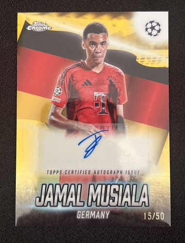 Jamal Musiala 2024 Panini Cromo UEFA Gold /50