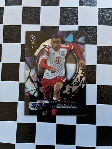 Jamal Musiala 2023 Topps Crystal Premium UCL Nero /50
