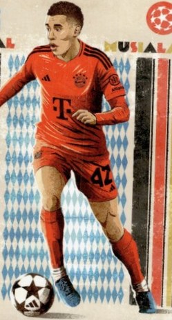 Jamal Musiala 2024 Topps Deco Artistry