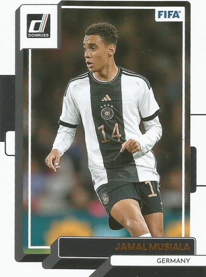 Jamal Musiala 2022 Panini Donruss Soccer 12