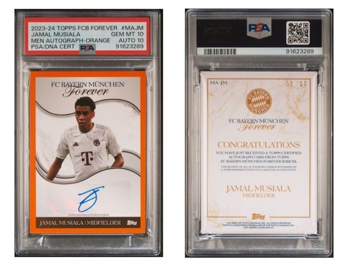 Jamal Musiala 2024 Topps FC Bayern Forever Orange /25
