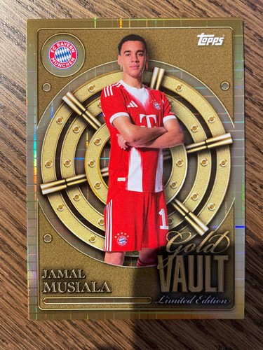 Jamal Musiala 2025 Topps FC Bayern Munich Gold Vault
