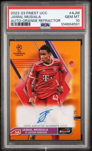 Jamal Musiala 2022 Topps Finest /25