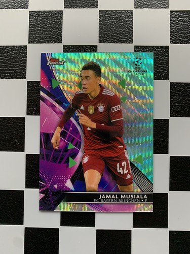 Jamal Musiala 2021 Topps Finest Aqua Wave /75