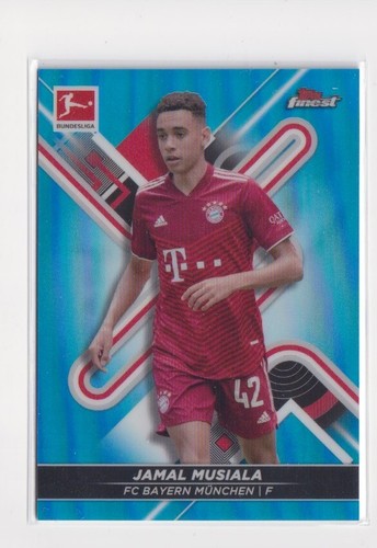 Jamal Musiala 2021 Topps Finest Blue /150