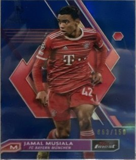 Jamal Musiala 2022 Topps Finest Blue /150