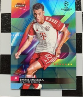 Jamal Musiala 2023 Topps Finest Blue Aqua /250