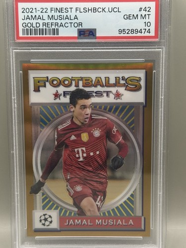 Jamal Musiala 2021 Topps Finest Gold /50