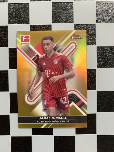Jamal Musiala 2021 Topps Finest Gold /50