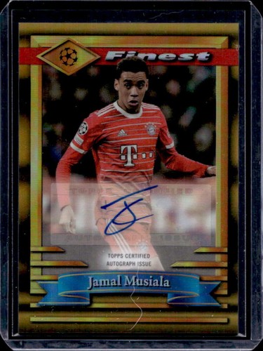 Jamal Musiala 2023 Topps Finest Gold Refractor /15