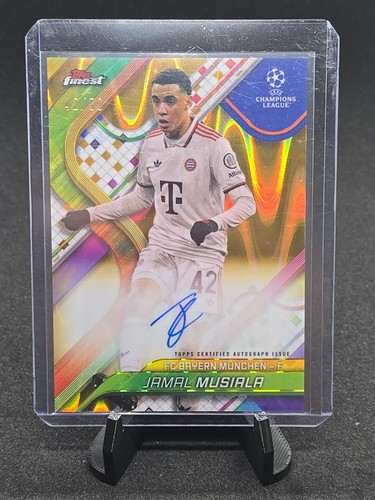 Jamal Musiala 2024 Topps Finest Gold Refractor /50