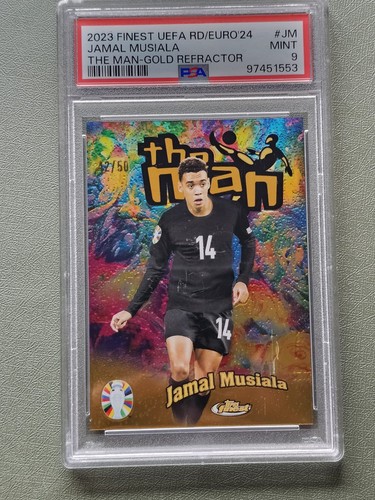 Jamal Musiala 2023 Topps Finest Gold Refractor /50
