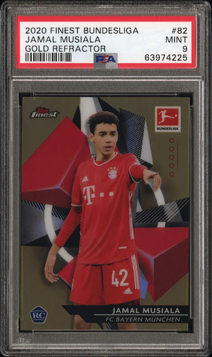 Jamal Musiala 2020 Topps Finest Gold Refractor /50
