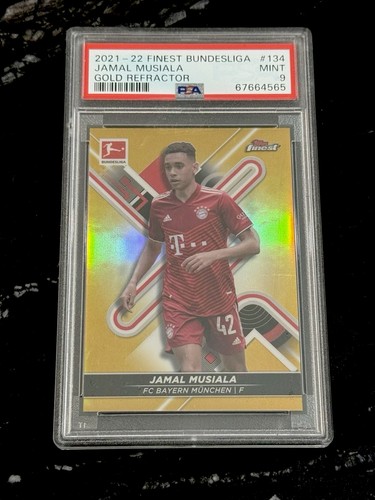 Jamal Musiala 2021 Topps Finest Gold Refractor /50
