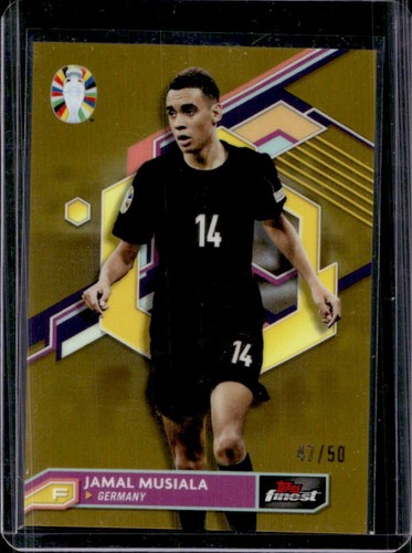 Jamal Musiala 2023 Panini Finest Gold Refractor /50