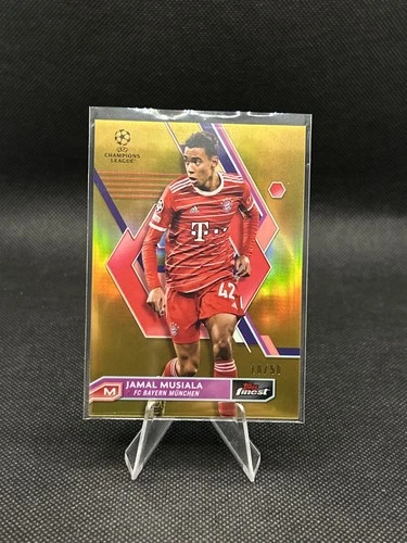 Jamal Musiala 2022 Topps Finest Gold Refractor /50
