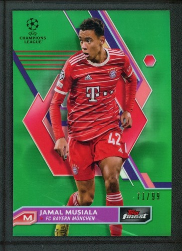 Jamal Musiala 2023 Topps Finest Green /99