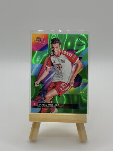 Jamal Musiala 2024 Topps Finest Green Ray Wave /99