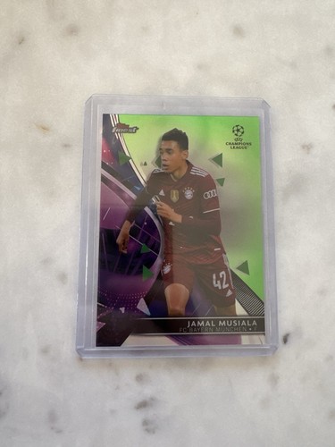 Jamal Musiala 2021 Topps Finest Green Refractor /99