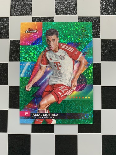 Jamal Musiala 2023 Topps Finest Green Speckle /125