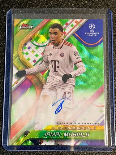 Jamal Musiala 2024 Topps Finest Neon Green /99