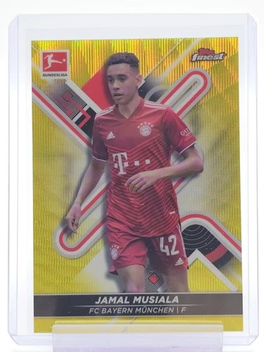 Jamal Musiala 2021 Topps Finest Ola Amarilla /350