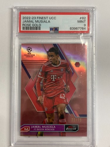 Jamal Musiala 2023 Topps Finest Oro Rosa /75
