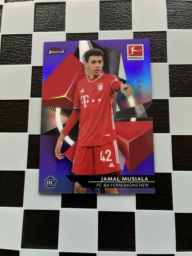 Jamal Musiala 2020 Topps Finest Purple /250