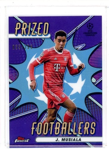 Jamal Musiala 2022 Topps Finest Purple /299
