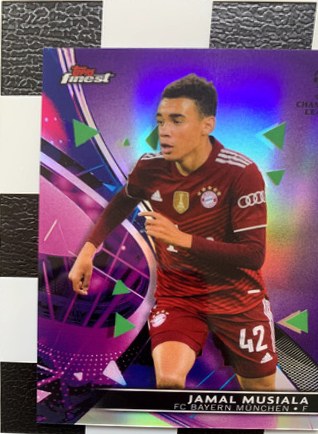 Jamal Musiala 2021 Topps Finest Purple /299