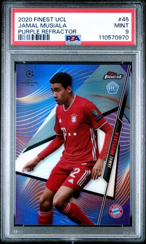 Jamal Musiala 2020 Topps Finest Purple Refractor /250