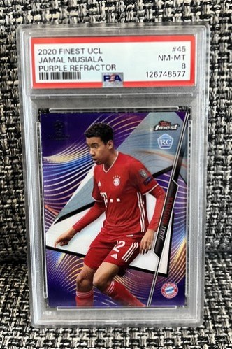 Jamal Musiala 2020 Topps Finest Purple Refractor /250