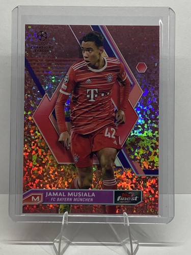 Jamal Musiala 2023 Topps Finest Rose Gold Mini Diamonds /50