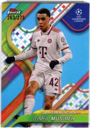Jamal Musiala 2024 Topps Finest Sky Blue /275
