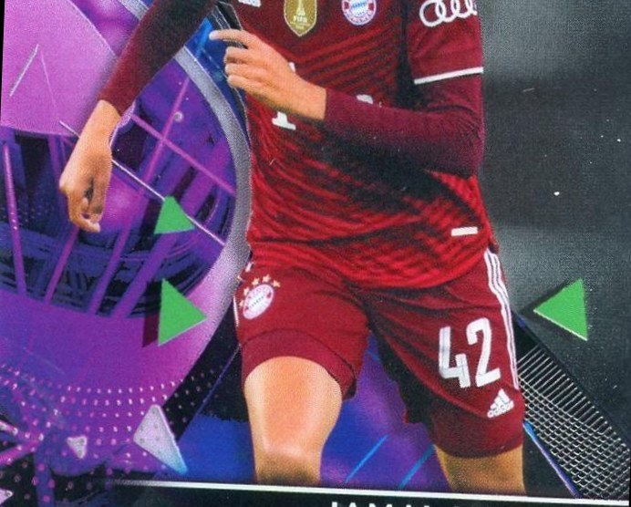 Jamal Musiala 2021 Topps Finest UEFA 89