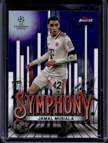 Jamal Musiala 2024 Topps Finest UEFA Purple Refractor /299