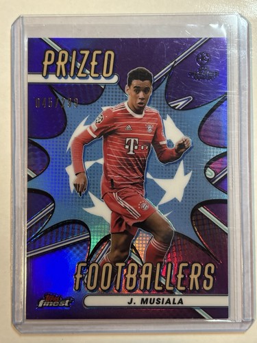 Jamal Musiala 2023 Topps Finest UEFA Viola /299