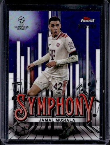 Jamal Musiala 2024 Topps Finest UEFA Viola Rifrattore /299