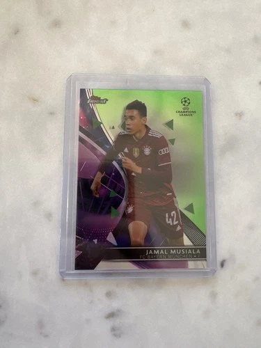 Jamal Musiala 2021 Topps Finest Verde Refractor /99