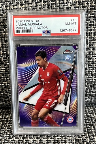 Jamal Musiala 2020 Topps Finest Violet Refractor /250