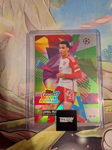 Jamal Musiala 2024 Topps Finest x Total Football Parallel /75