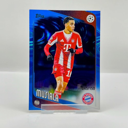 Jamal Musiala 2025 Topps Flagship Blue Raindrop Foil /150