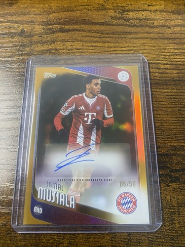 Jamal Musiala 2025 Topps Flagship UEFA Gold Foil /50