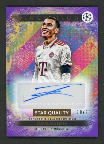 Jamal Musiala 2024 Topps Inception UEFA Viola /25