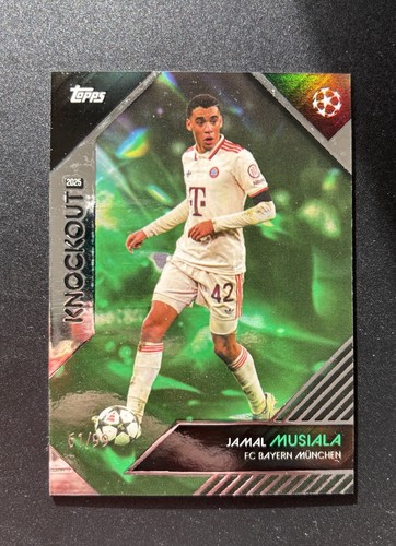 Jamal Musiala 2024 Topps Knockout UEFA Club Competition Green /99