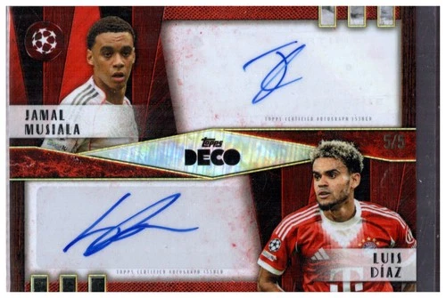 Jamal Musiala / Luis Diaz 2025 Topps Deco /5